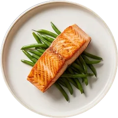 Casino du Lac-Leamy: seared salmon on green beans